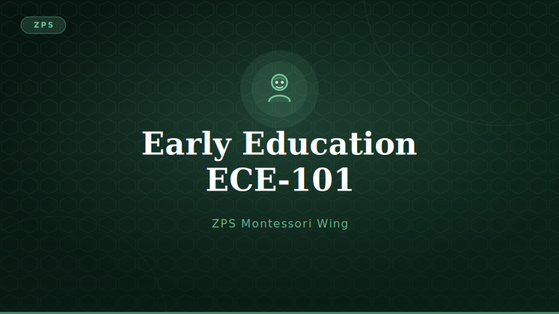 Introduction to Early Education-ECE-101