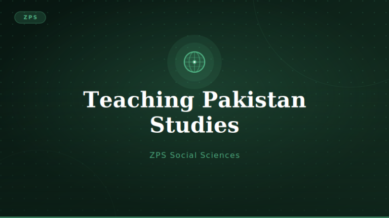 Teaching of Pakistan Studies